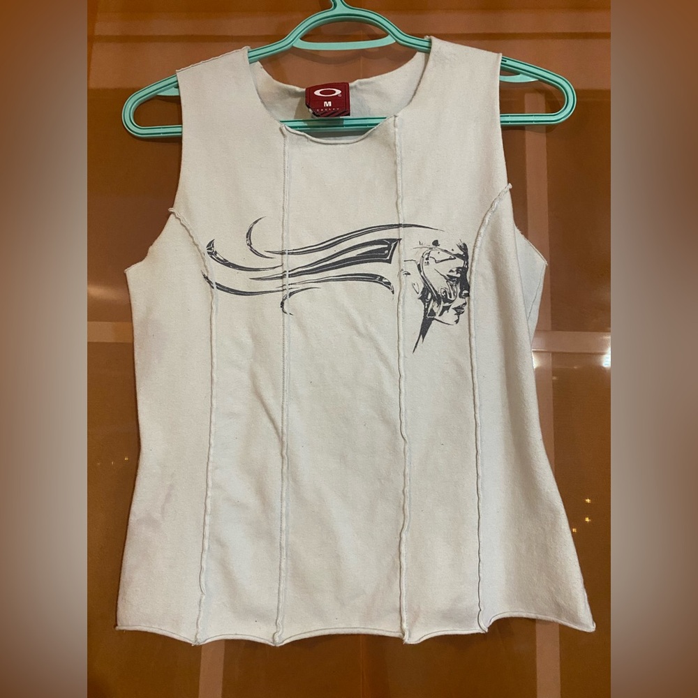 Oakley Cream Graphic Tank Top